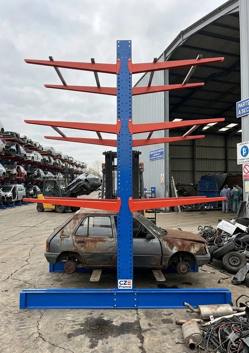 Rack cantilever de stockage de véhicules CZE France
