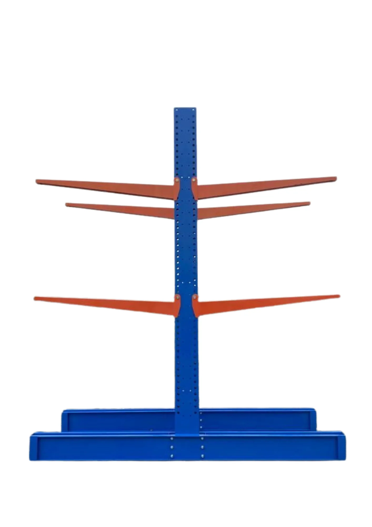 Double car-storage cantilever with distances shown